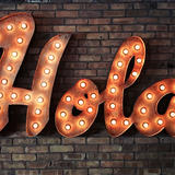 A big, friendly, sign that says ‘Hola’.